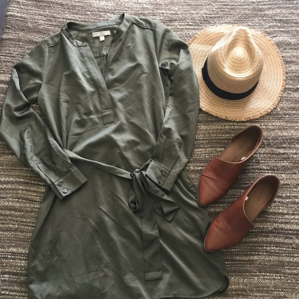 Olive Dress // Banana Republic // Size 2 - Picture 1 of 8